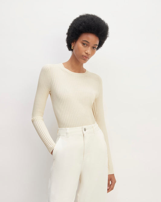 The Viscose Knit Crew | Beige