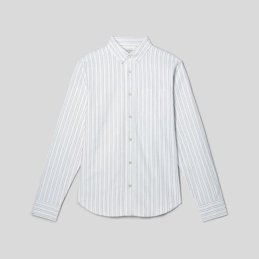 The Classic Oxford Shirt | Canvas / Mauve / Chocolate | Tall