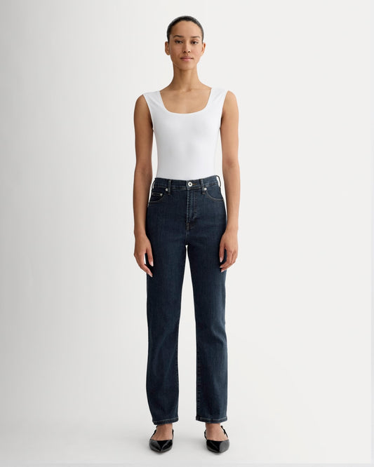 The High-Key Stovepipe Jean | Dark Indigo