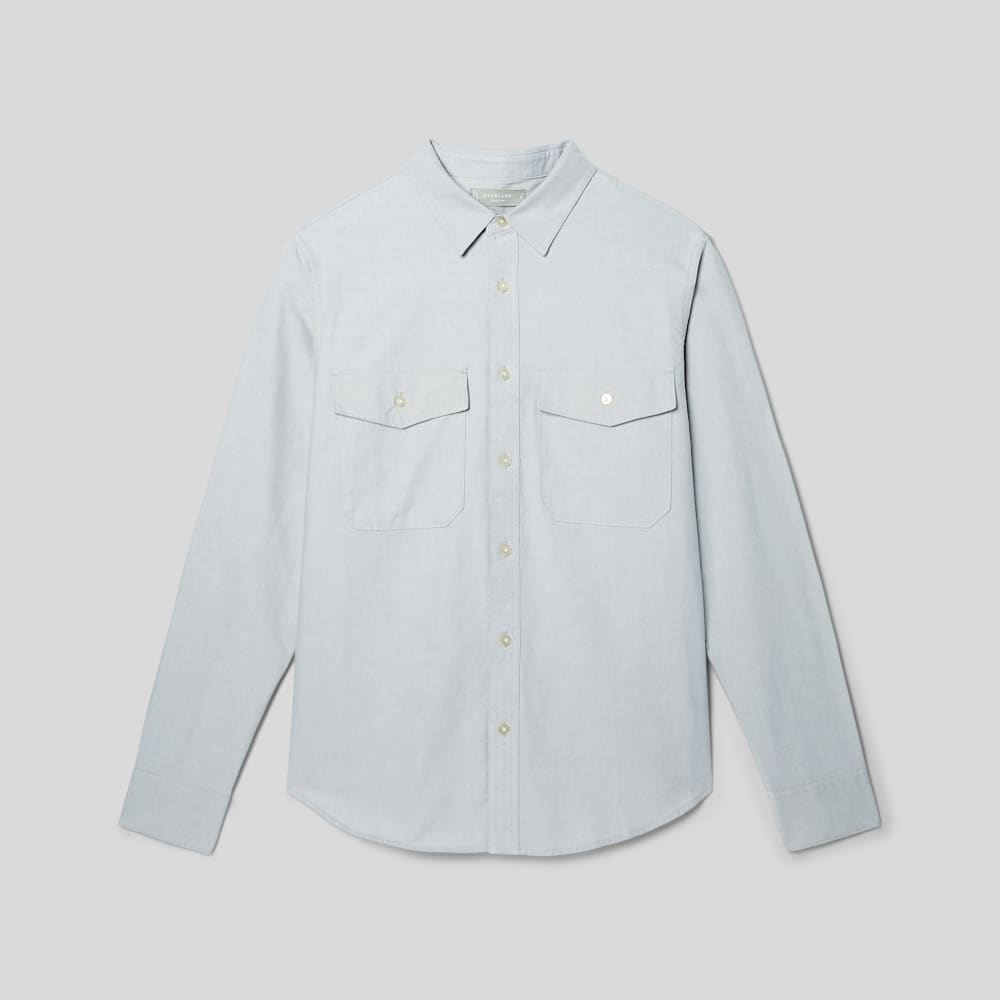 The Organic Oxford Relaxed Utility Shirt | Grey