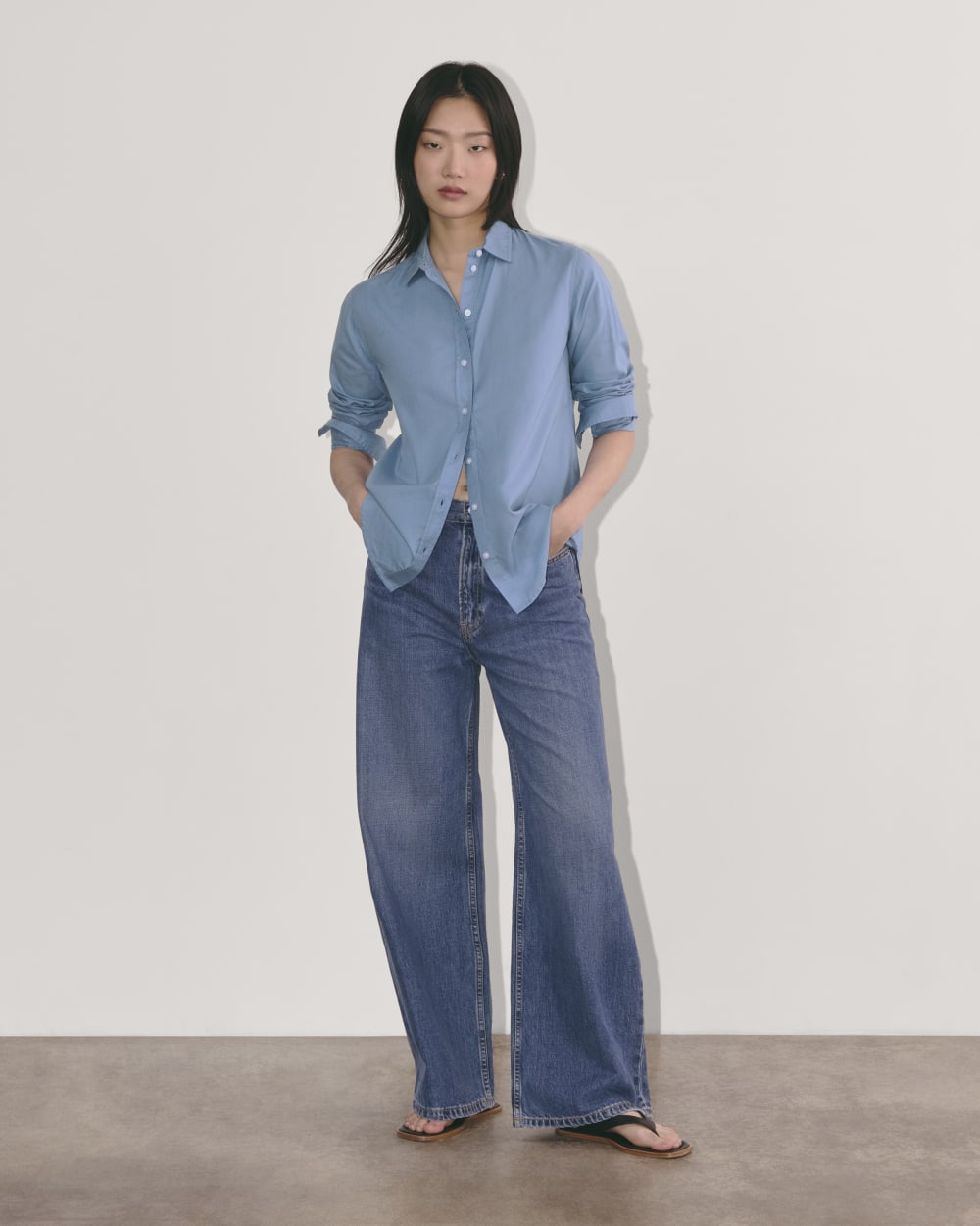 The Must-Have Shirt in Silky Cotton | Bluebell