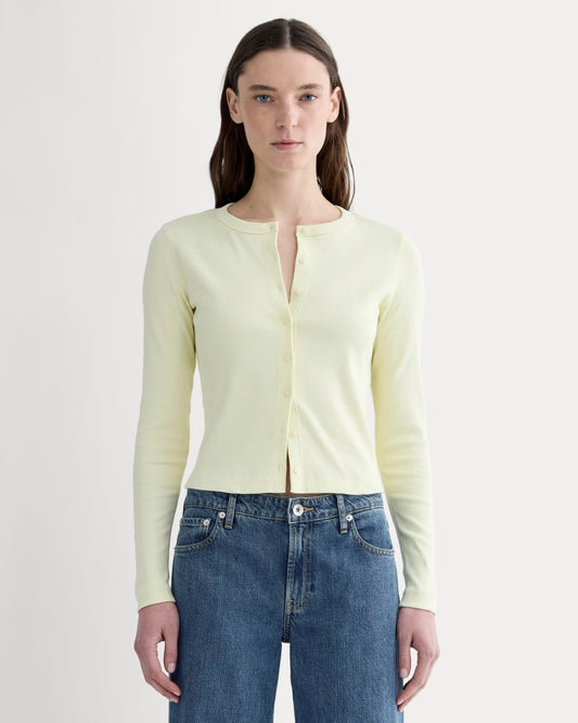 The Selfie Cardigan | Light Yellow