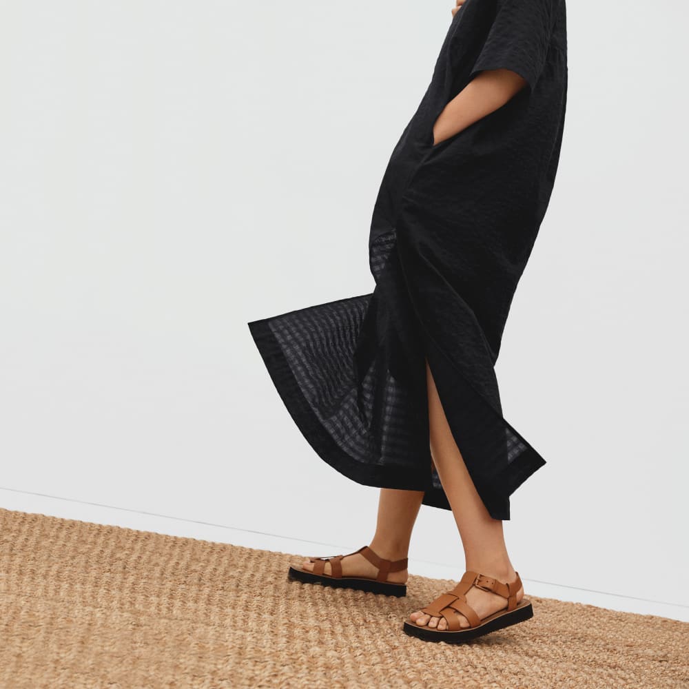 The Caftan Dress | Black Check