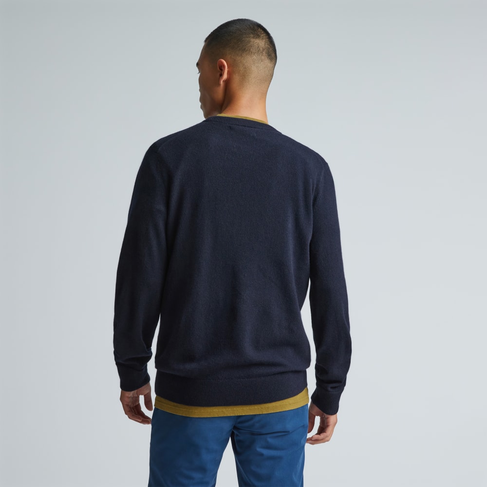 The Grade-A Cashmere Crew | Dark Navy