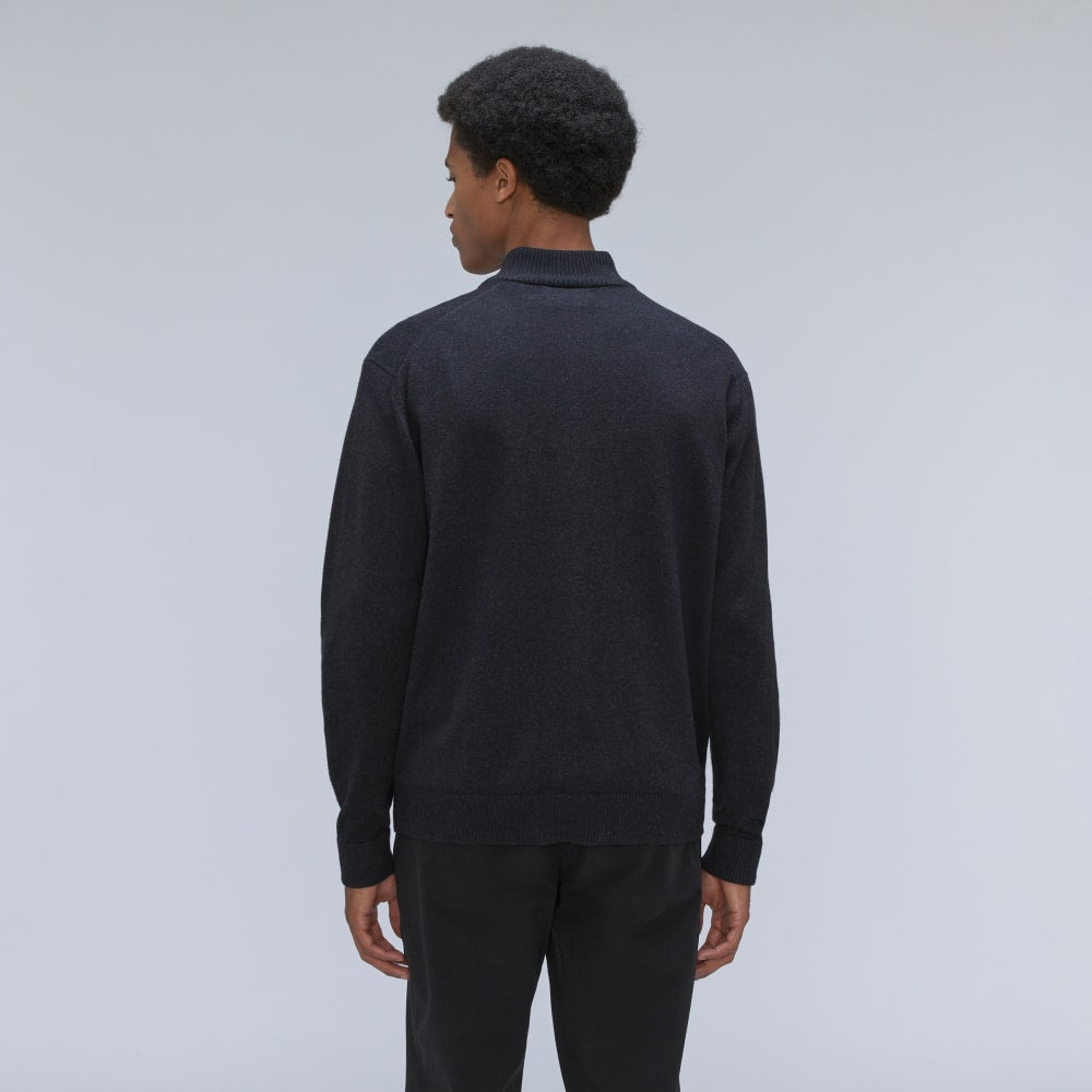 The No-Sweat Full Zip Sweater | New Black