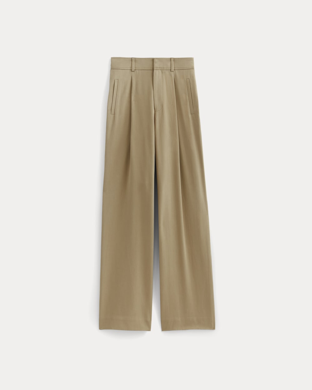 The Draper Pleated Pant in Buttersmooth | Ash Brown | 30 Inseam