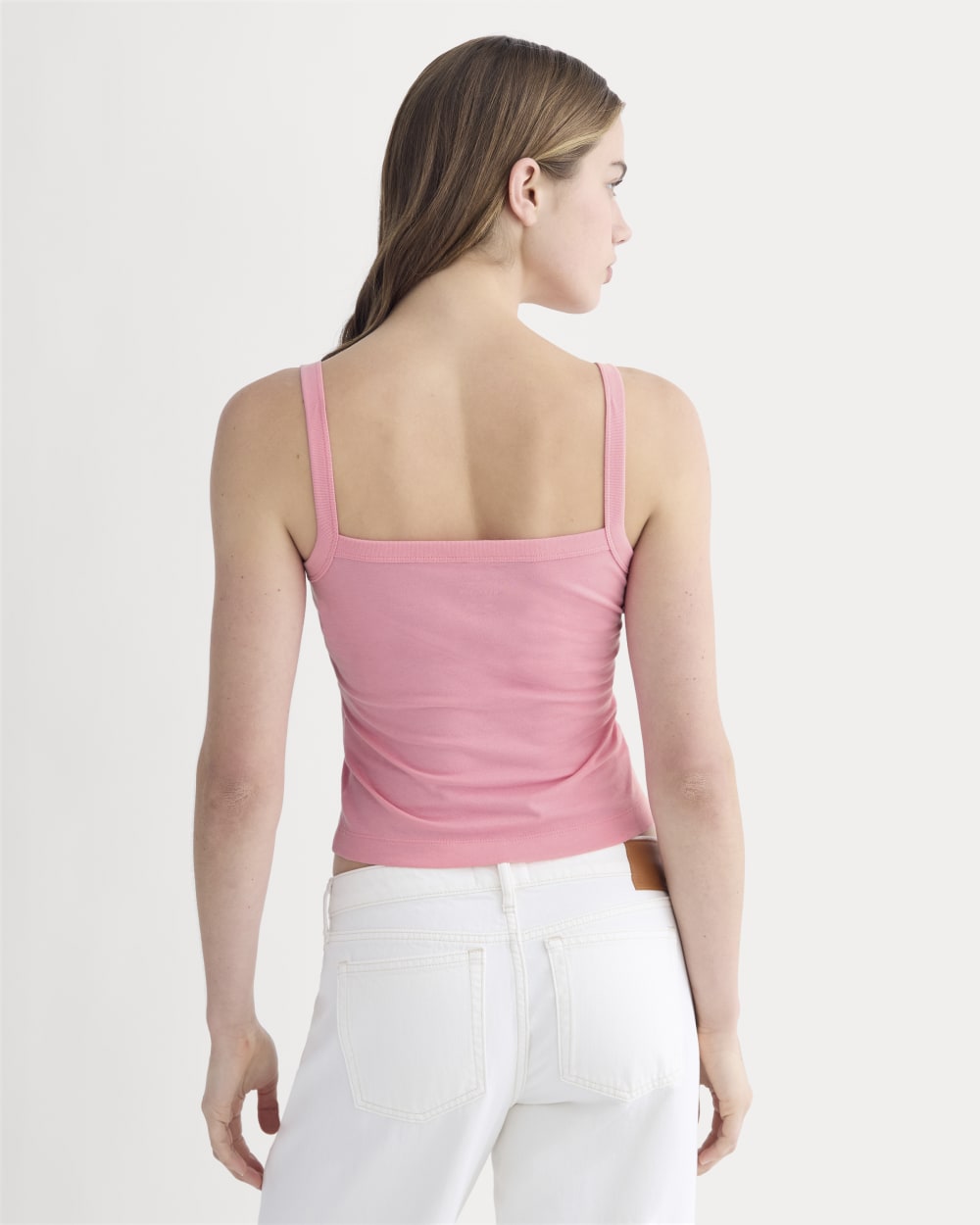 The Essential Square-Neck Tank | Deep Pink