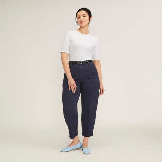 The Short-Sleeve Crew Neck Bodysuit | White | Thong