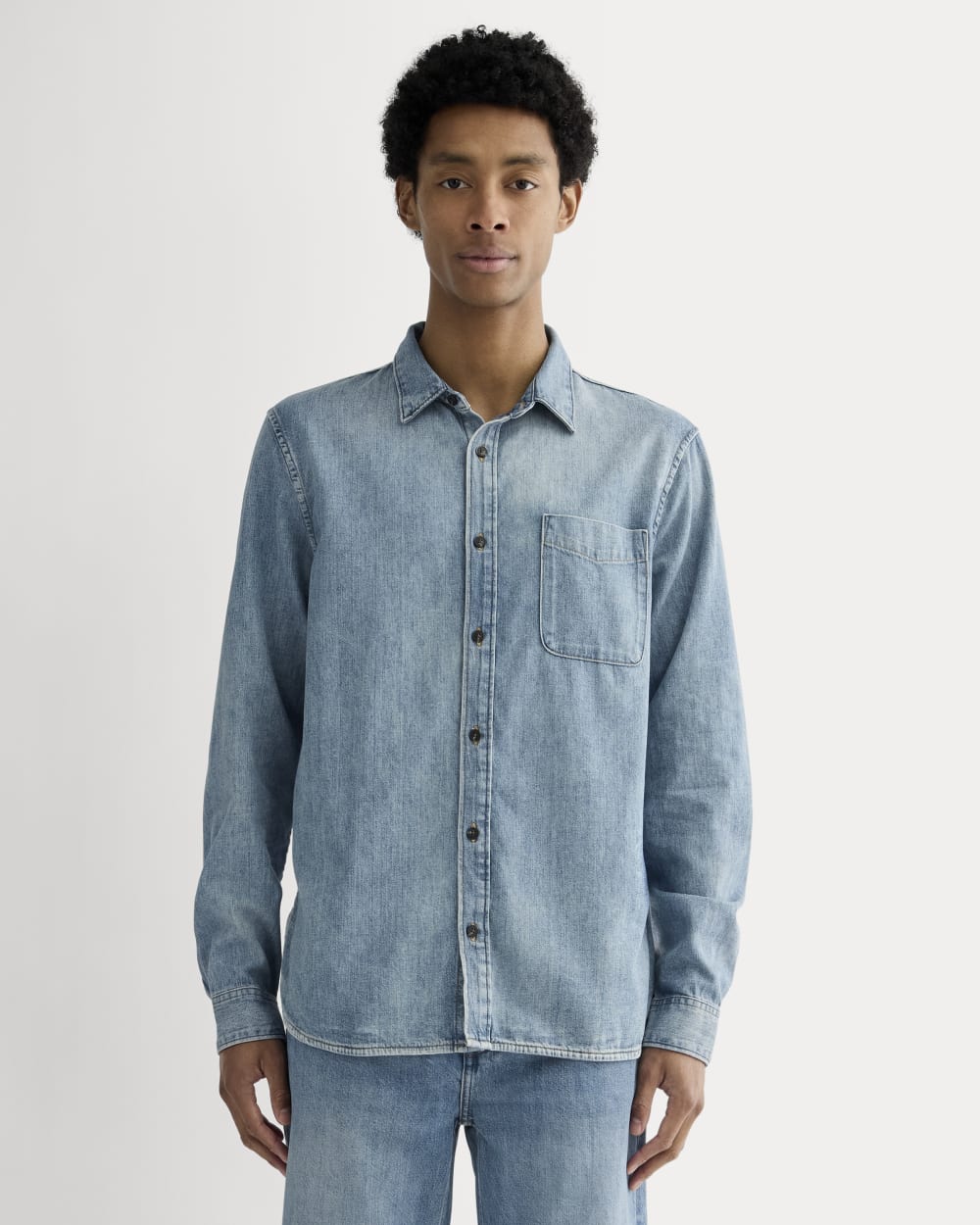 The Denim Shirt | Mid Indigo