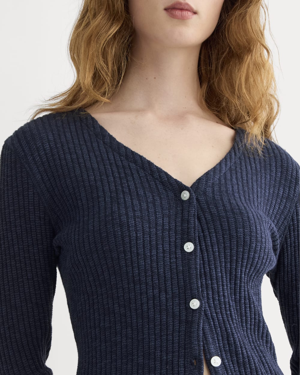 The Cozy Rib Cardigan | Navy