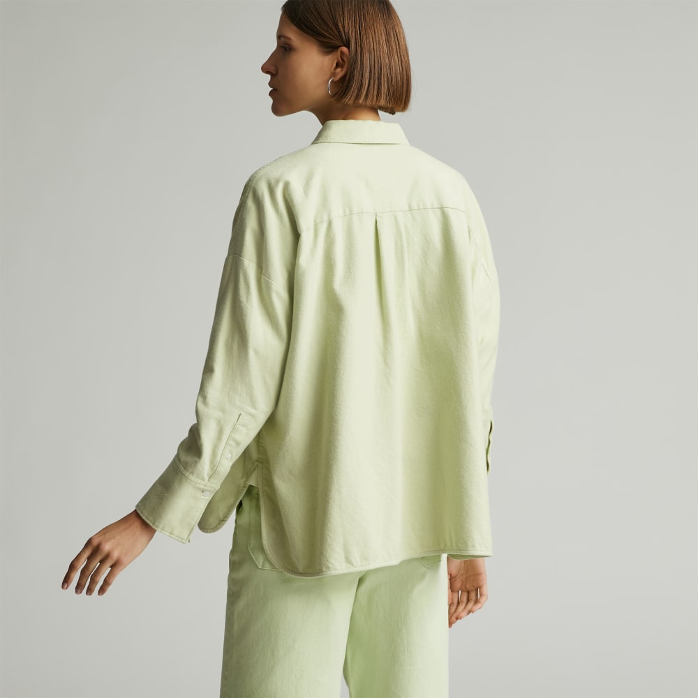 The Boxy Flannel | Seafoam Green