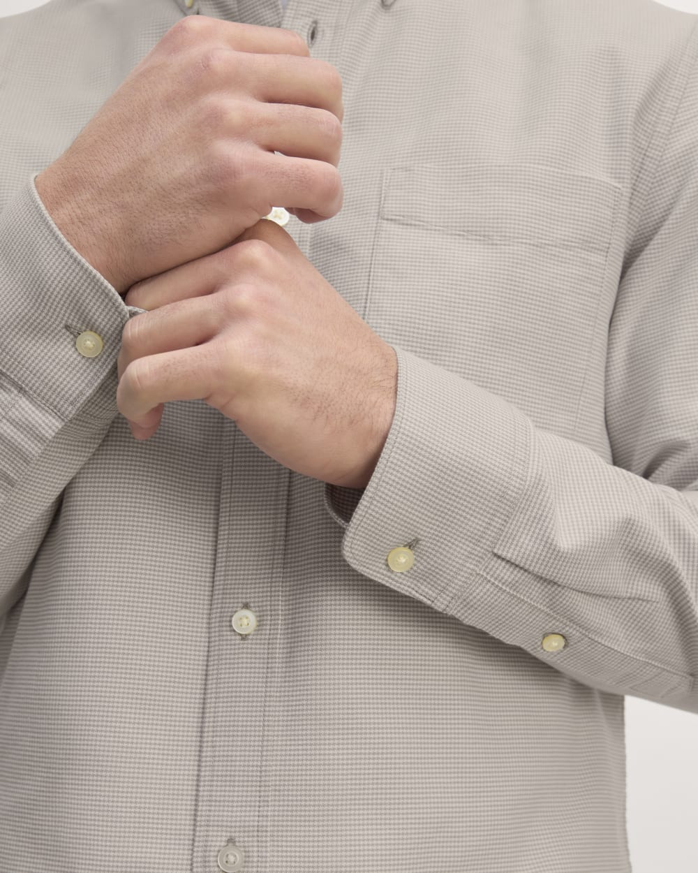 The Slim Oxford Shirt | Gray Houndstooth | Standard