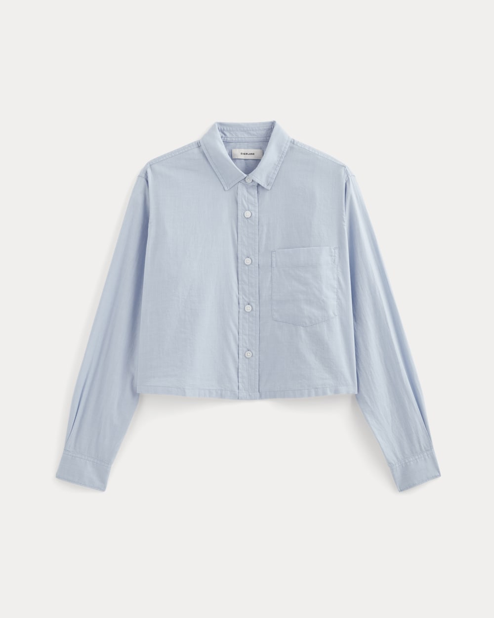The Way-Short Shirt in Silky Cotton | Chambray Blue