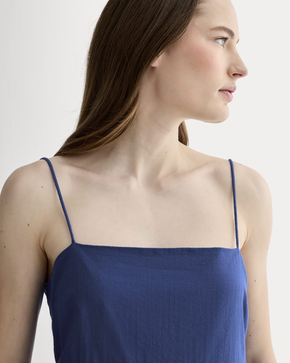 The Gauze Tiered Dress | Mazarine Blue