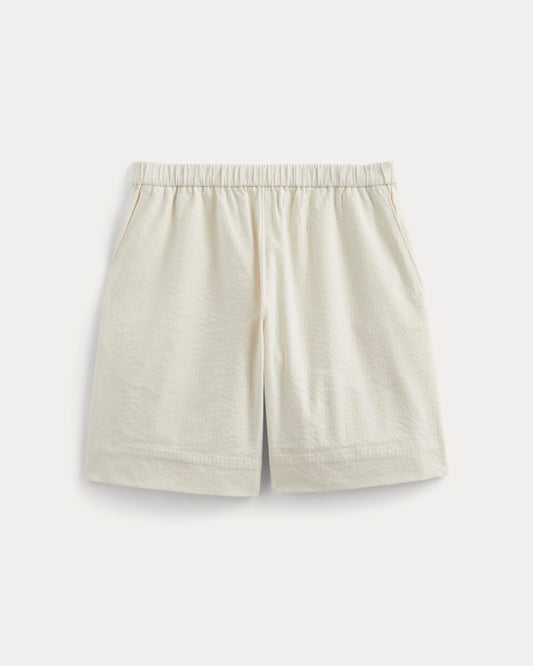 The Seersucker Pull-On Short | Bone