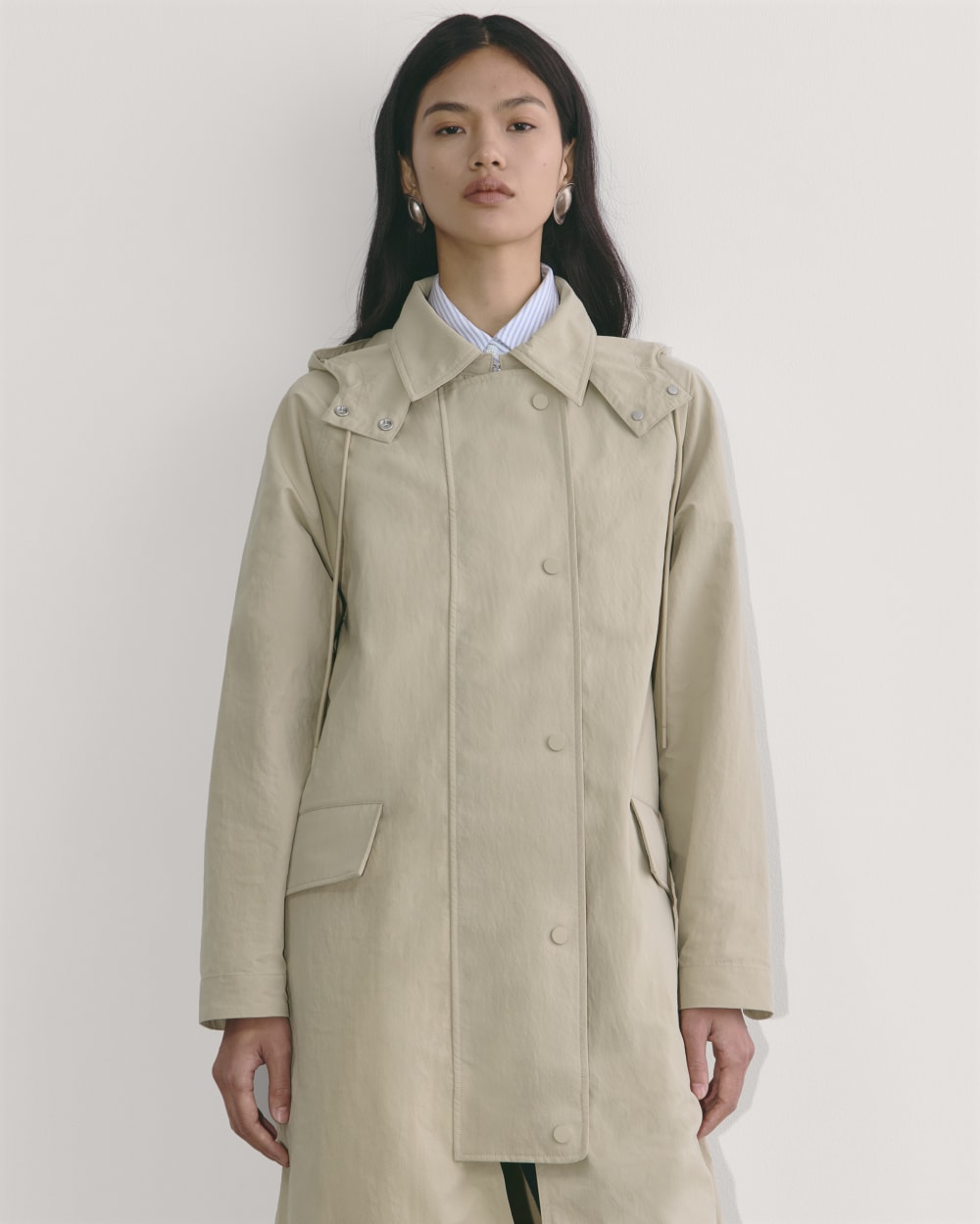 The Oversized Anorak | Trench Coat Khaki