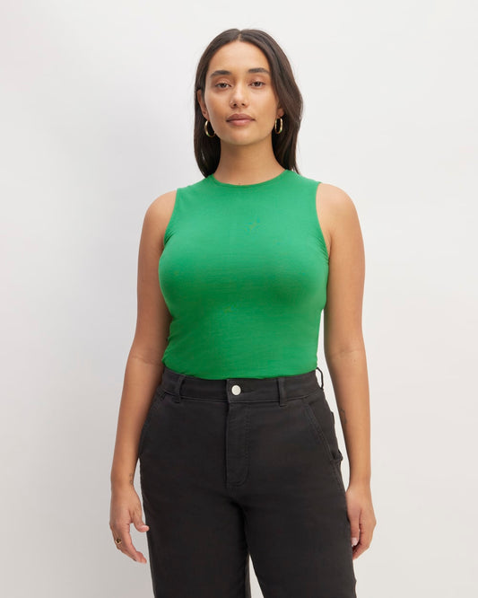 The Supima® Form Tank | Grass Green