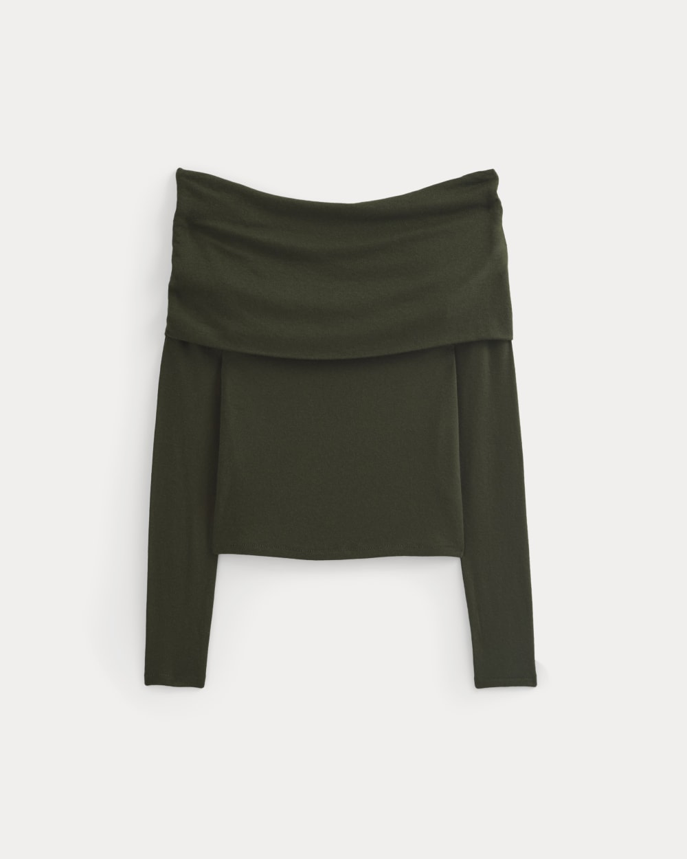 The Off-the-Shoulder Top in Butterluxe | Dark Green