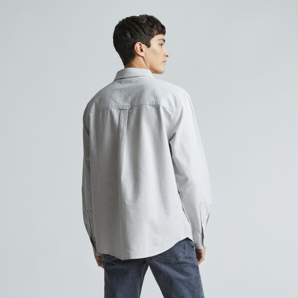 The Organic Oxford Relaxed Utility Shirt | Grey