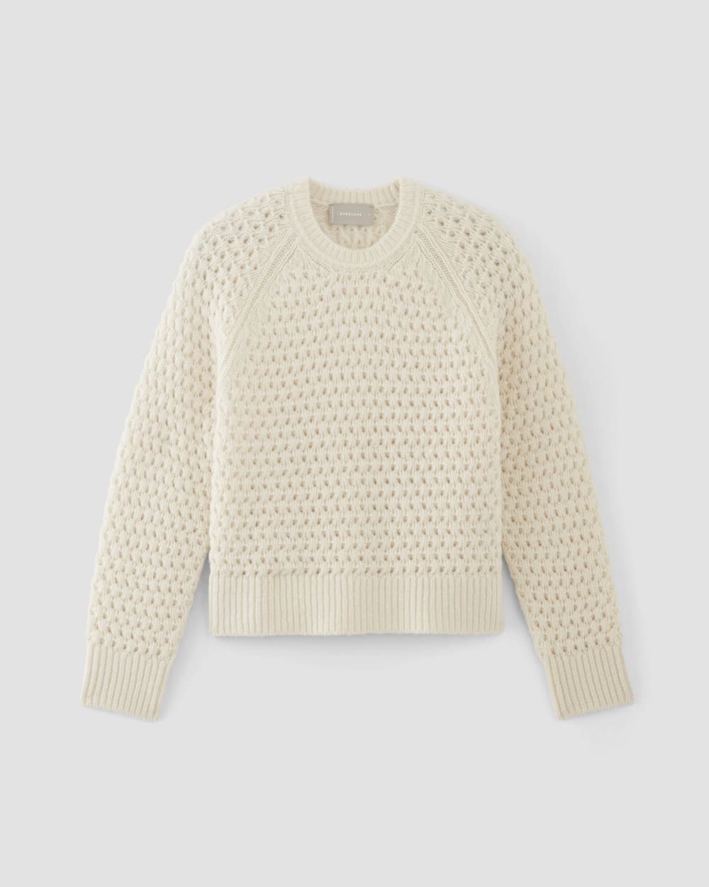 The Cloud Oversized Textured Crew | Bone