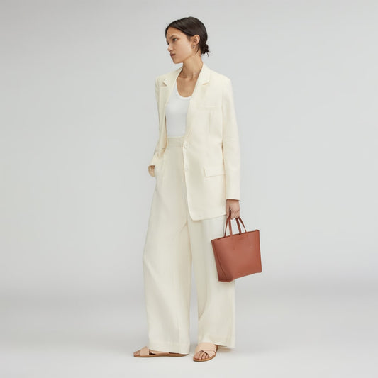 The Luxe Italian Leather Crossbody | Cognac