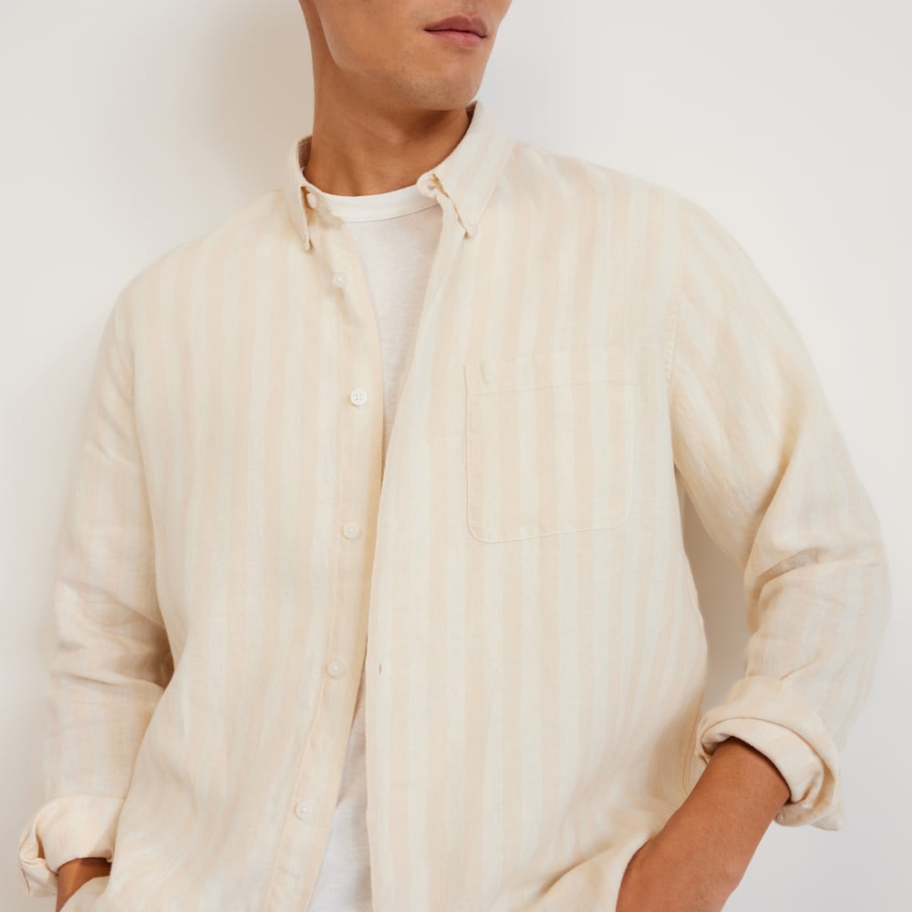 The Classic Shirt in Linen | Brazilian Sand / Canvas Tan