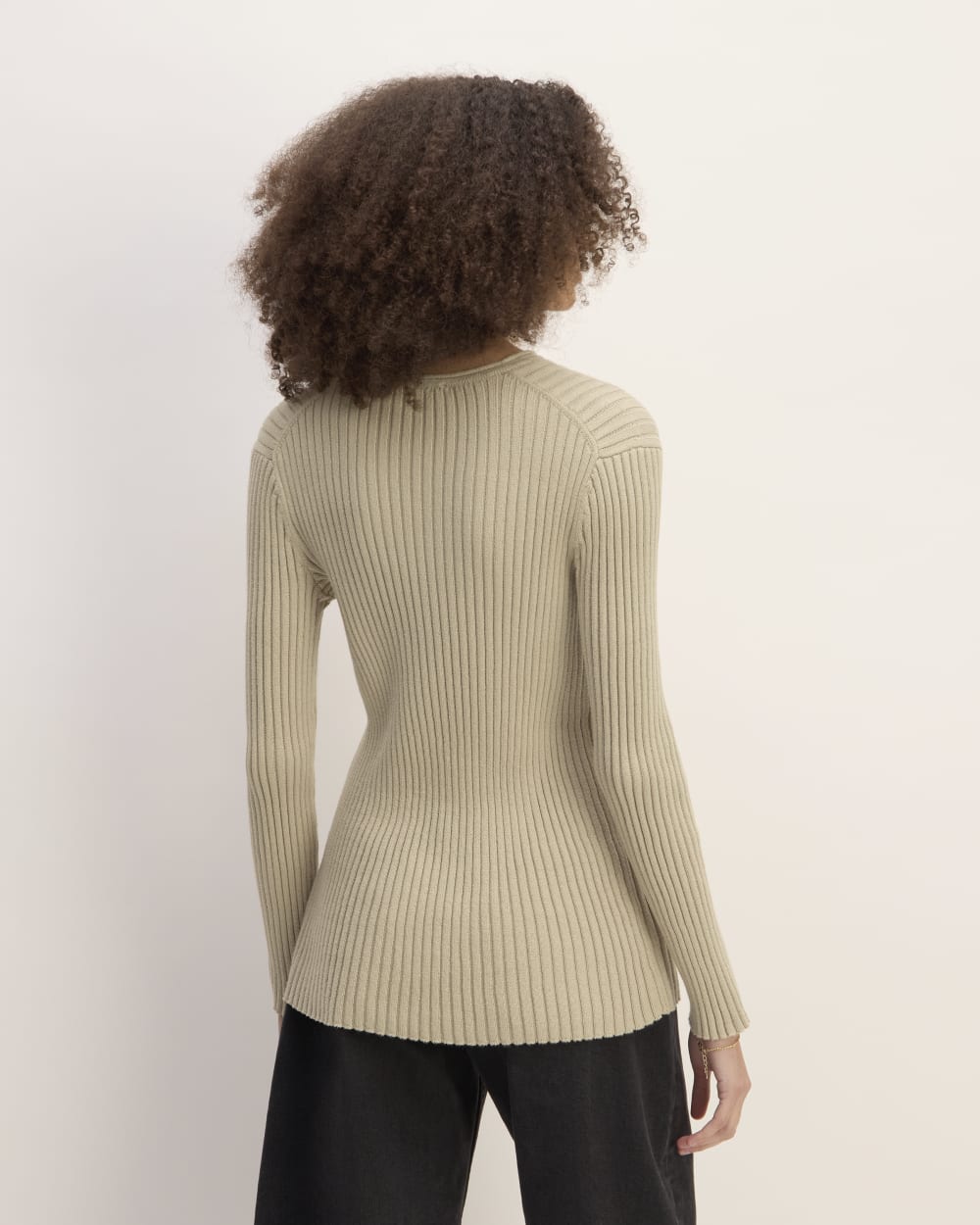 The Cotton Rib Crew | Trench Coat Khaki