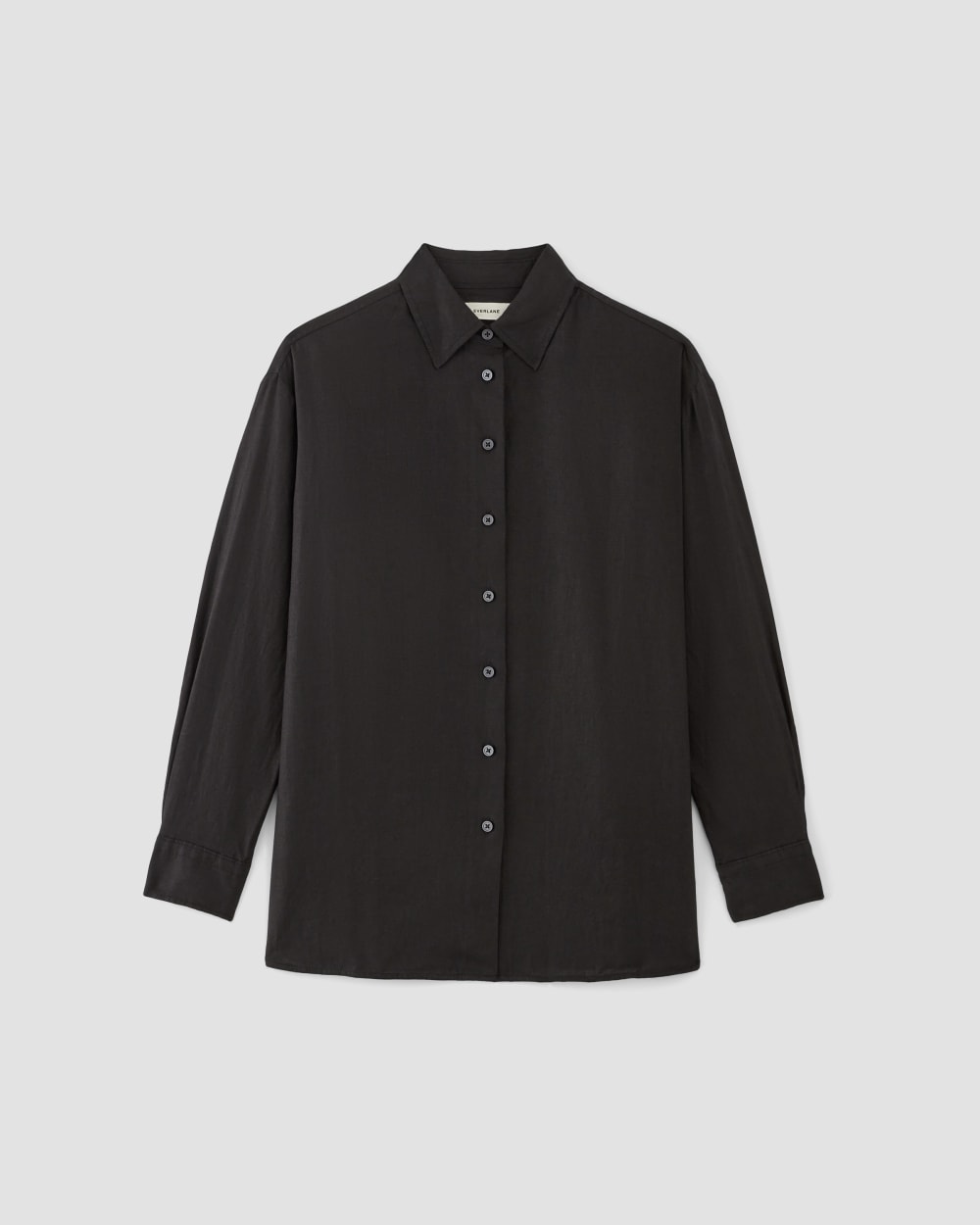 The Boyfriend Shirt in Linen | Black