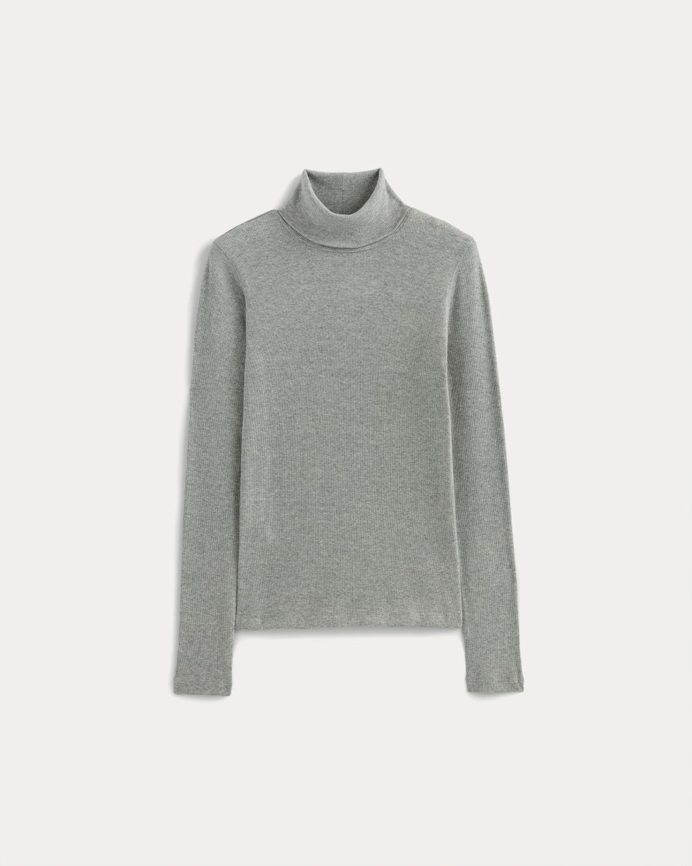 The Luxe Rib Turtleneck | Washed Heathered Grey