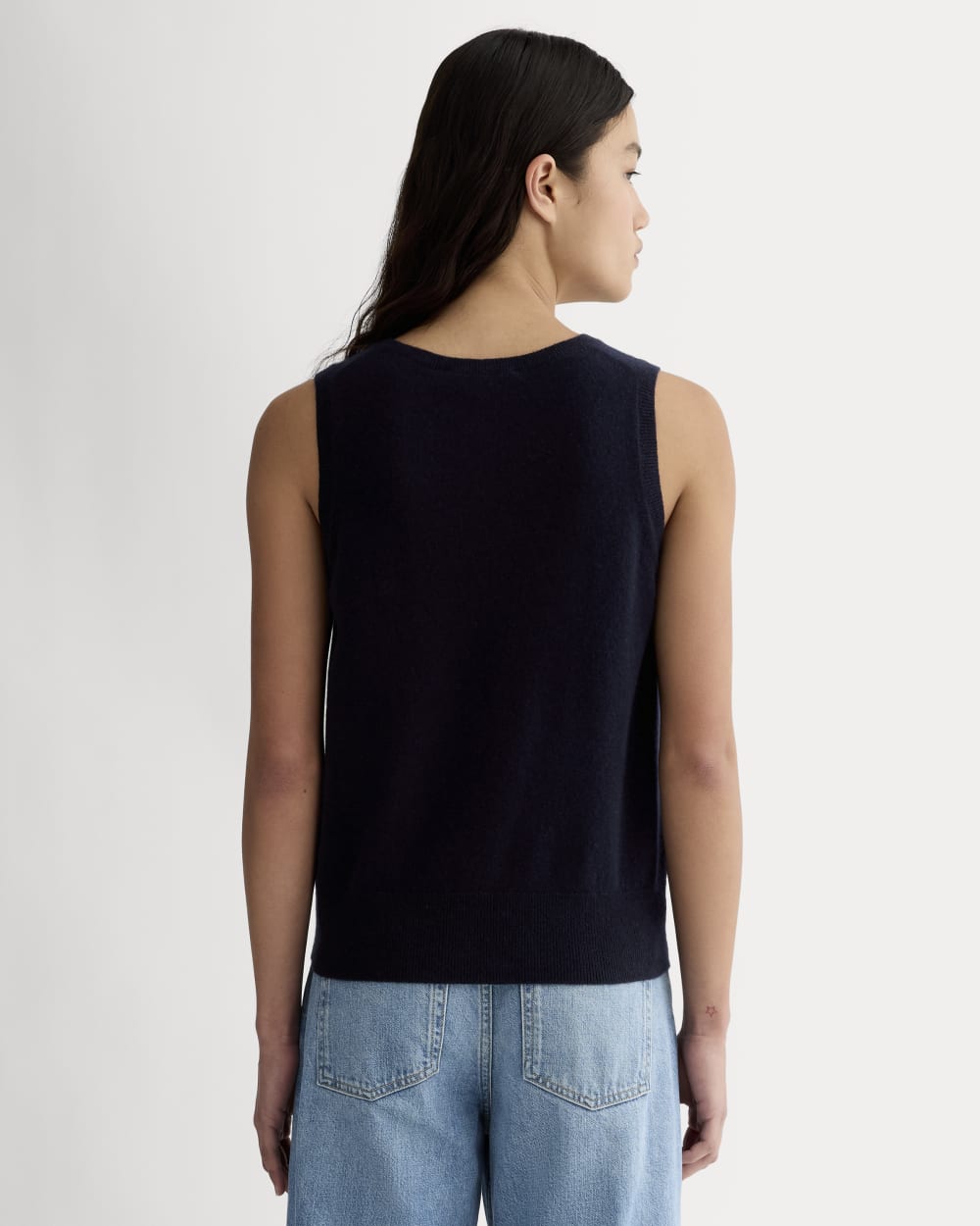 The Classic Tank in Cashmere | Navy