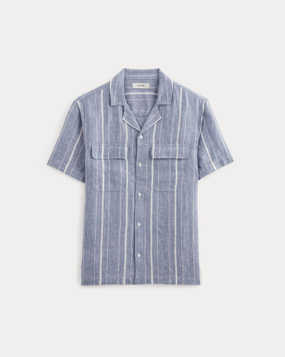 The Resort Shirt in Linen | Dutch Blue / Bone