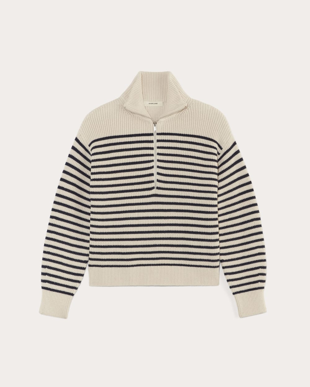 The Half-Zip in Everyday Cotton | Canvas / Navy