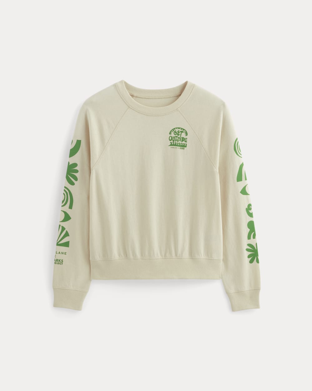 The Everlane x Parks Project Off-Duty Long-Sleeve Tee | Natural / Green