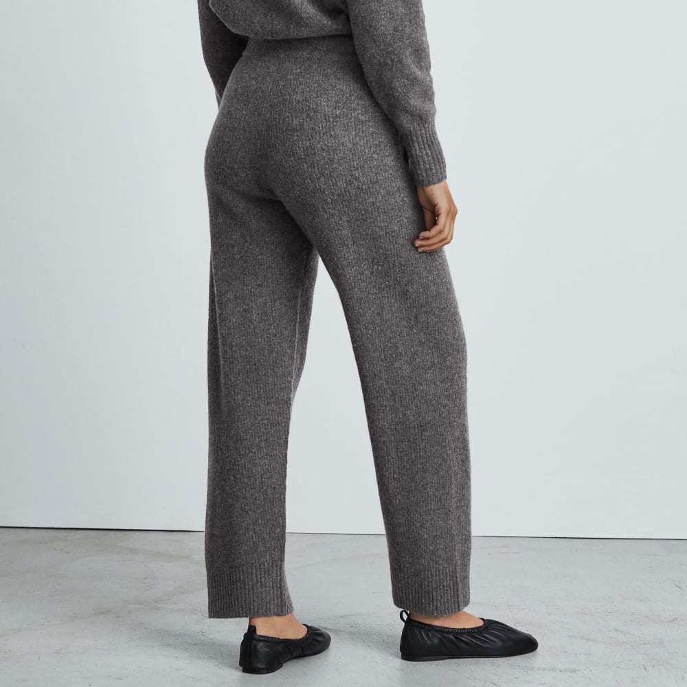 The Cozy-Stretch Wide-Leg Sweatpant | Heathered Charcoal
