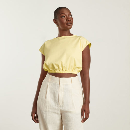 The Bubble Top | Pastel Yellow