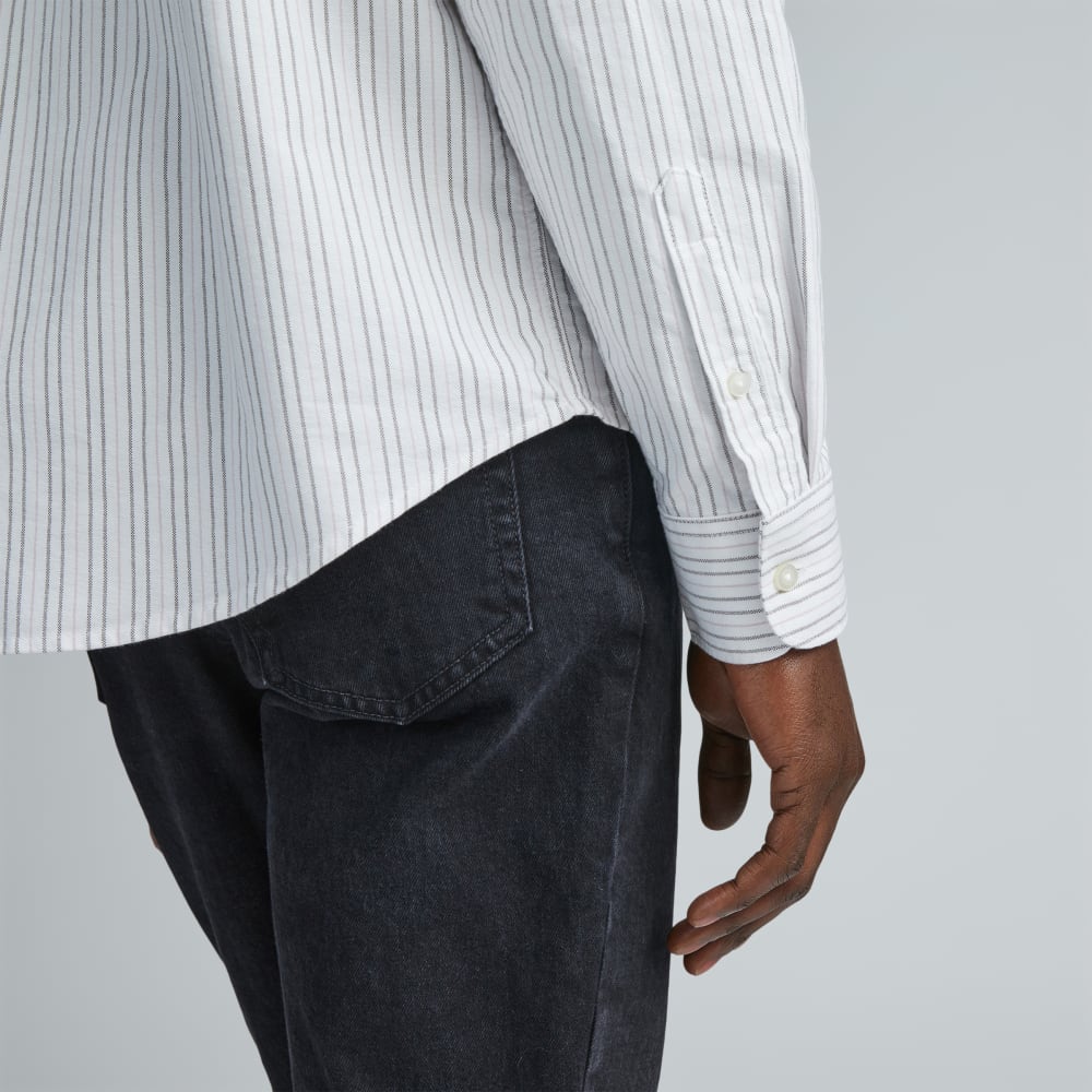 The Classic Oxford Shirt | Canvas / Mauve / Chocolate | Tall