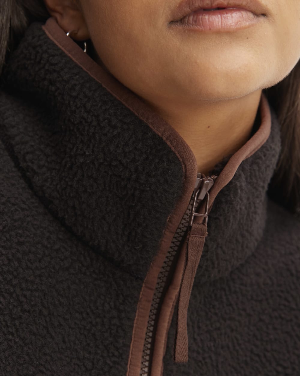 The ReNew Fleece Oversized Half-Zip | Black