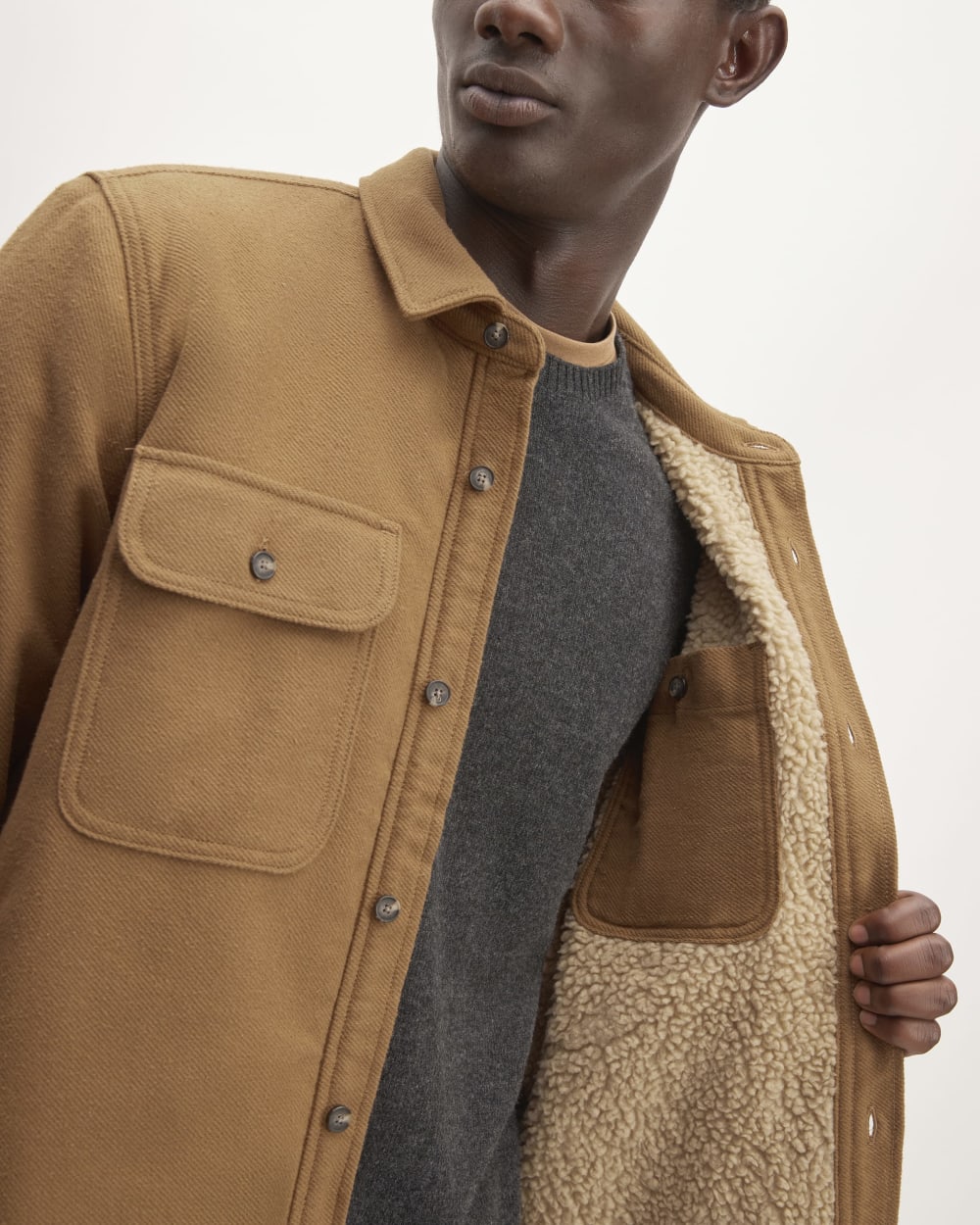 The ReNew Fleece-Lined Heavyweight Overshirt | Toasted Coconut