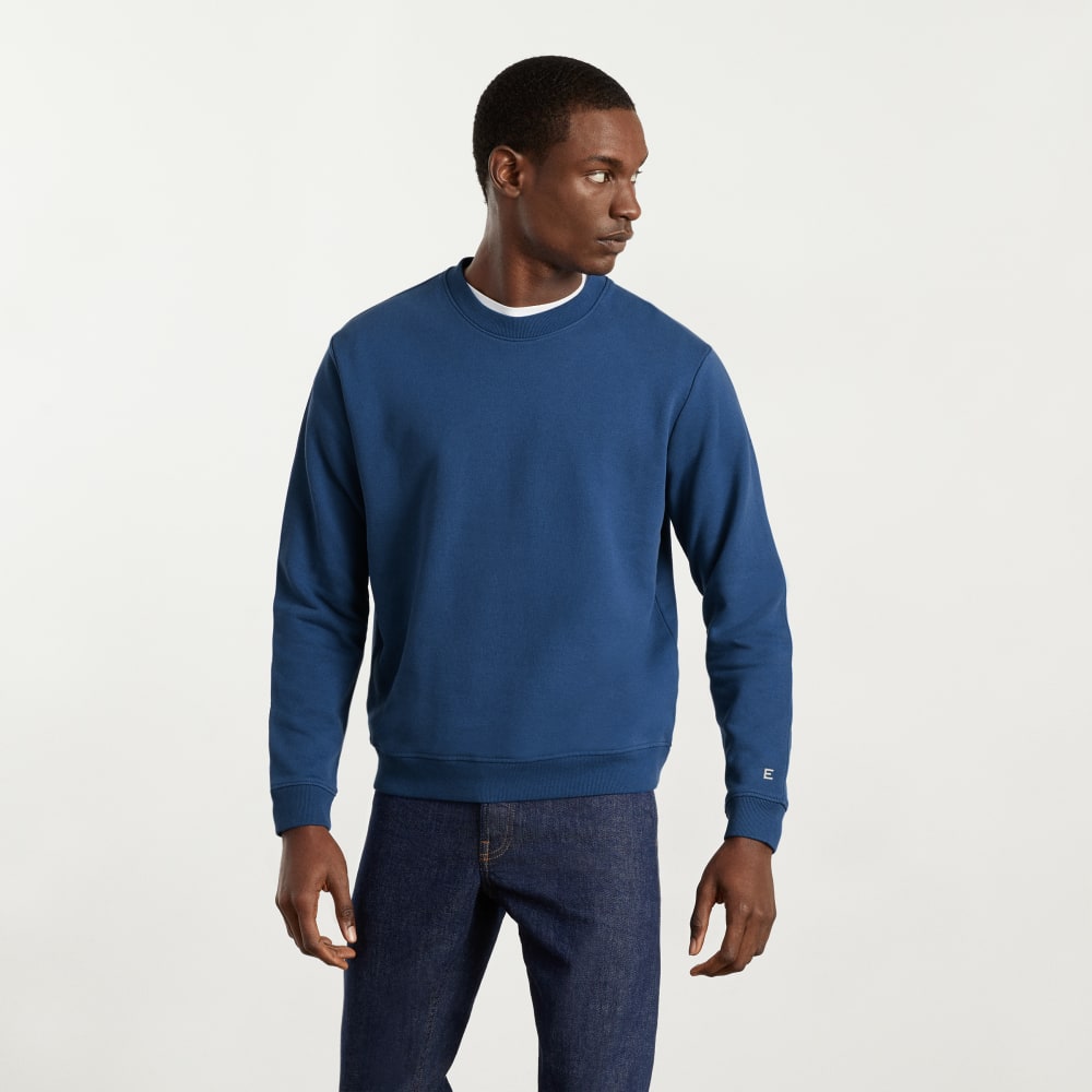 The Track Crewneck Sweatshirt | Deep Blue