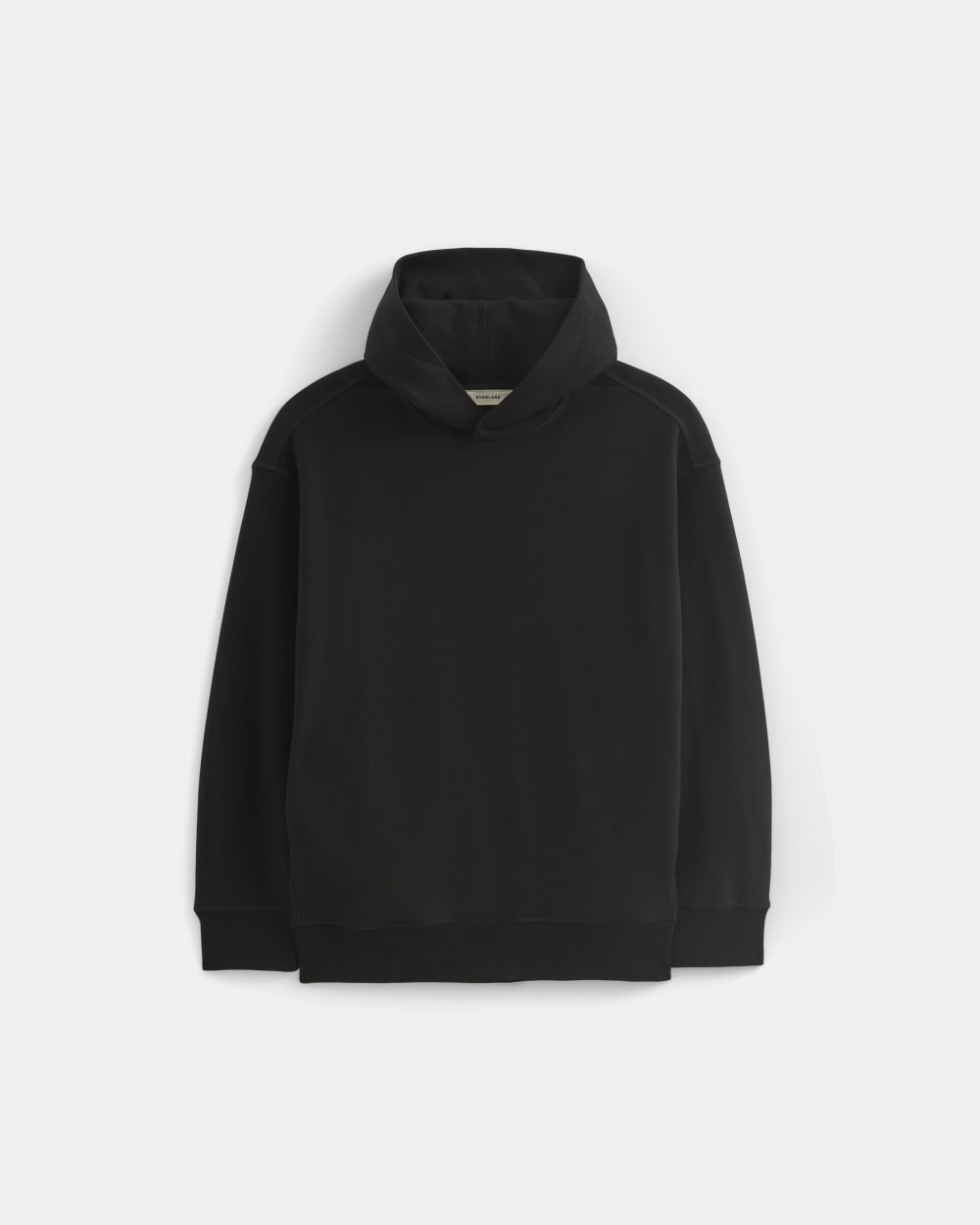 Twill Terry Jacquard Hoodie | Black