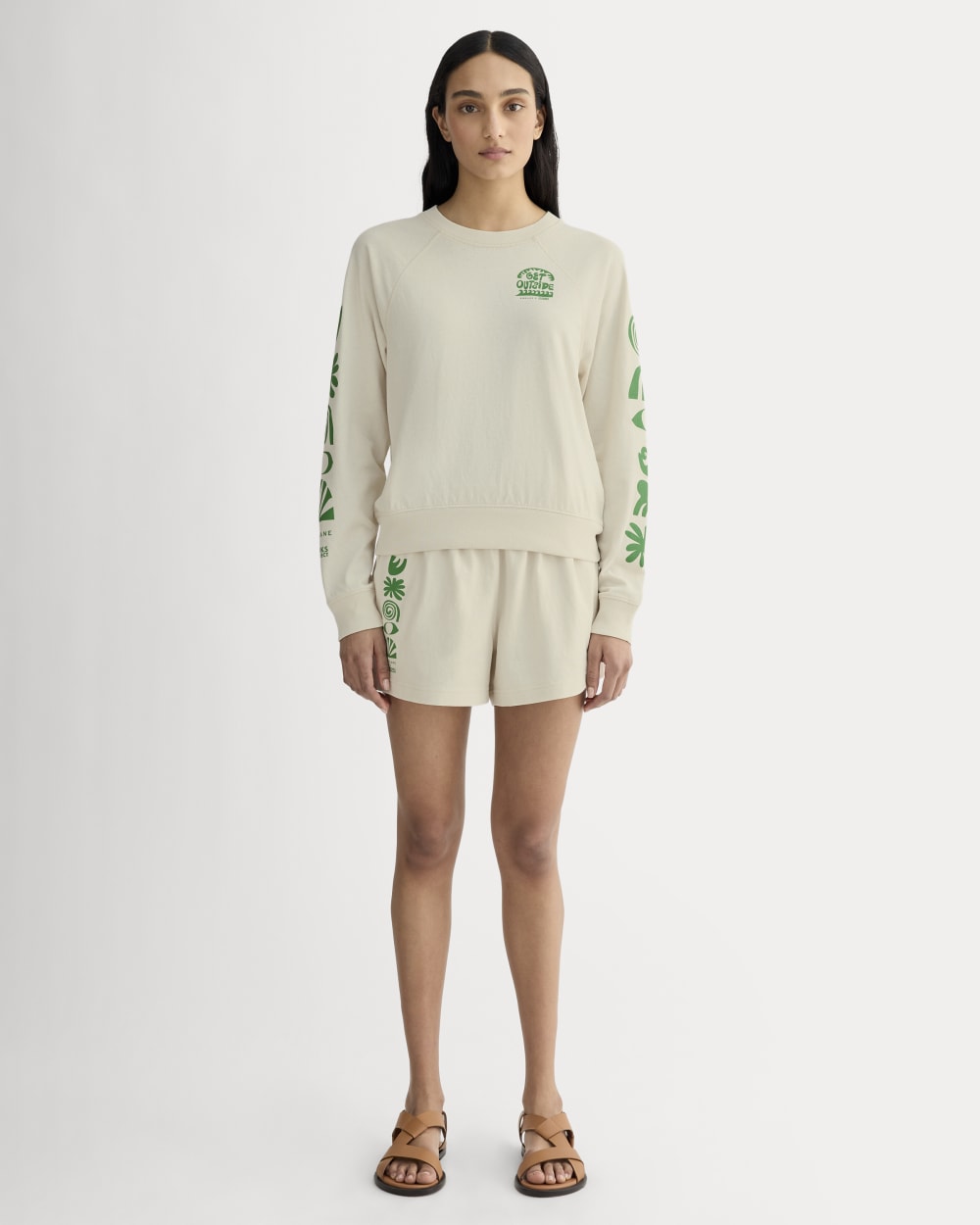 The Everlane x Parks Project Off-Duty Long-Sleeve Tee | Natural / Green