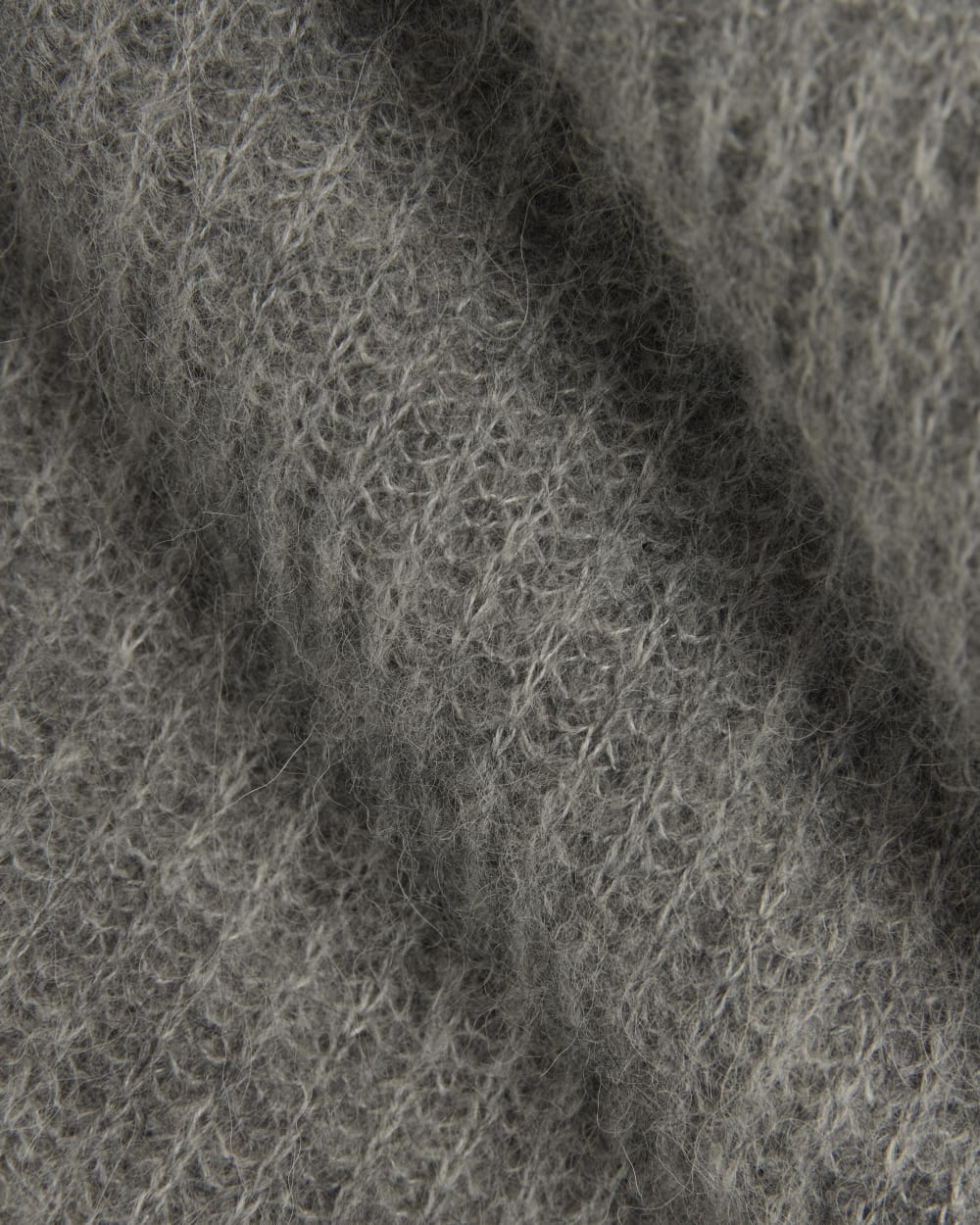 The Oversized Polo in Alpaca | Heather Stone Grey