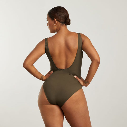 The Square-Neck One-Piece | Beech