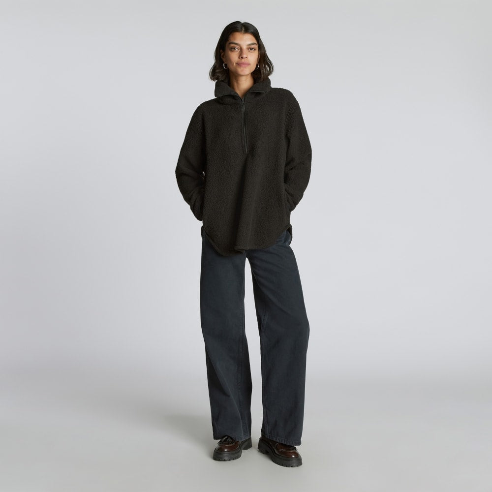 The ReNew Fleece Half-Zip | Black