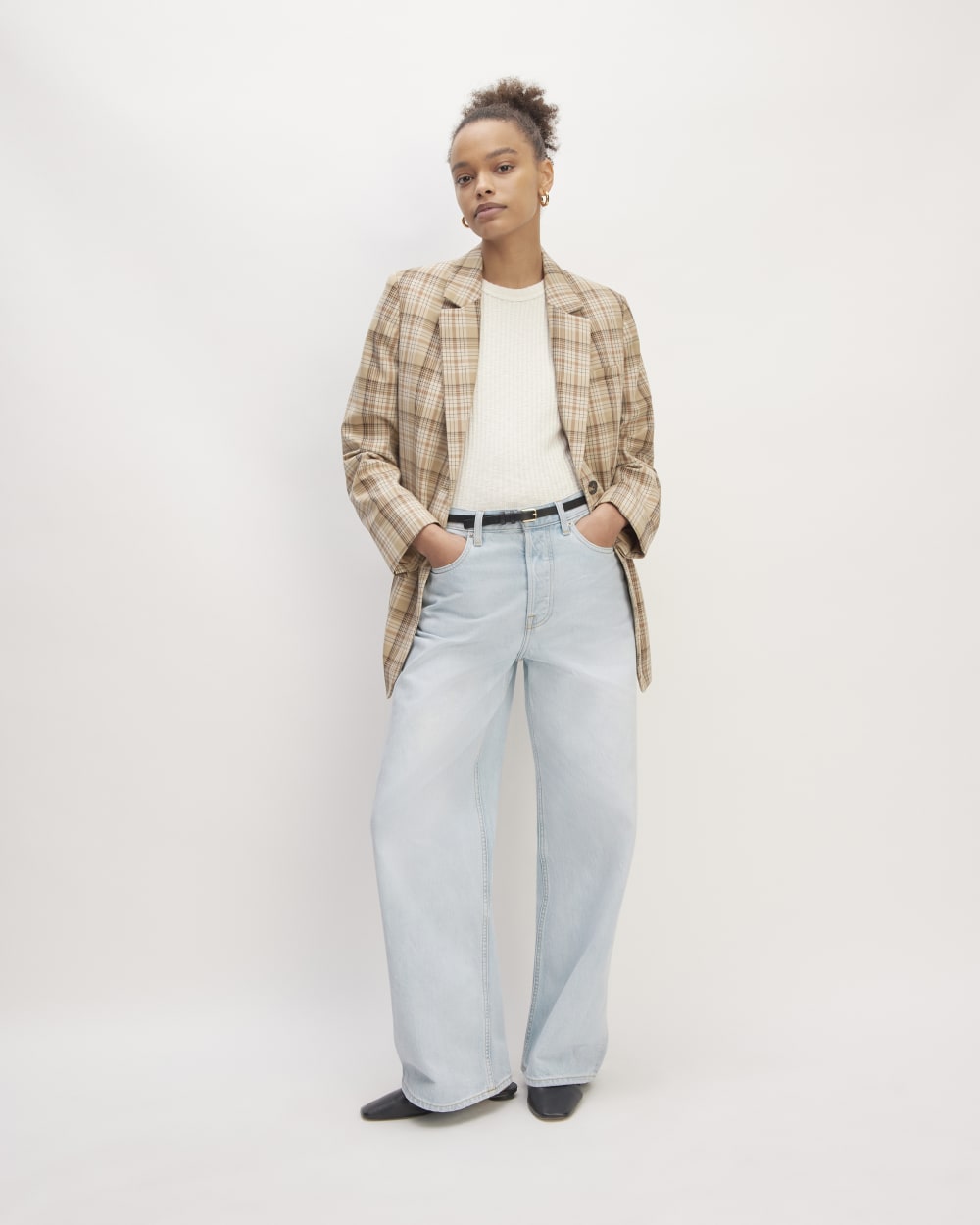 The Super Baggy Jean | Snowy Blue