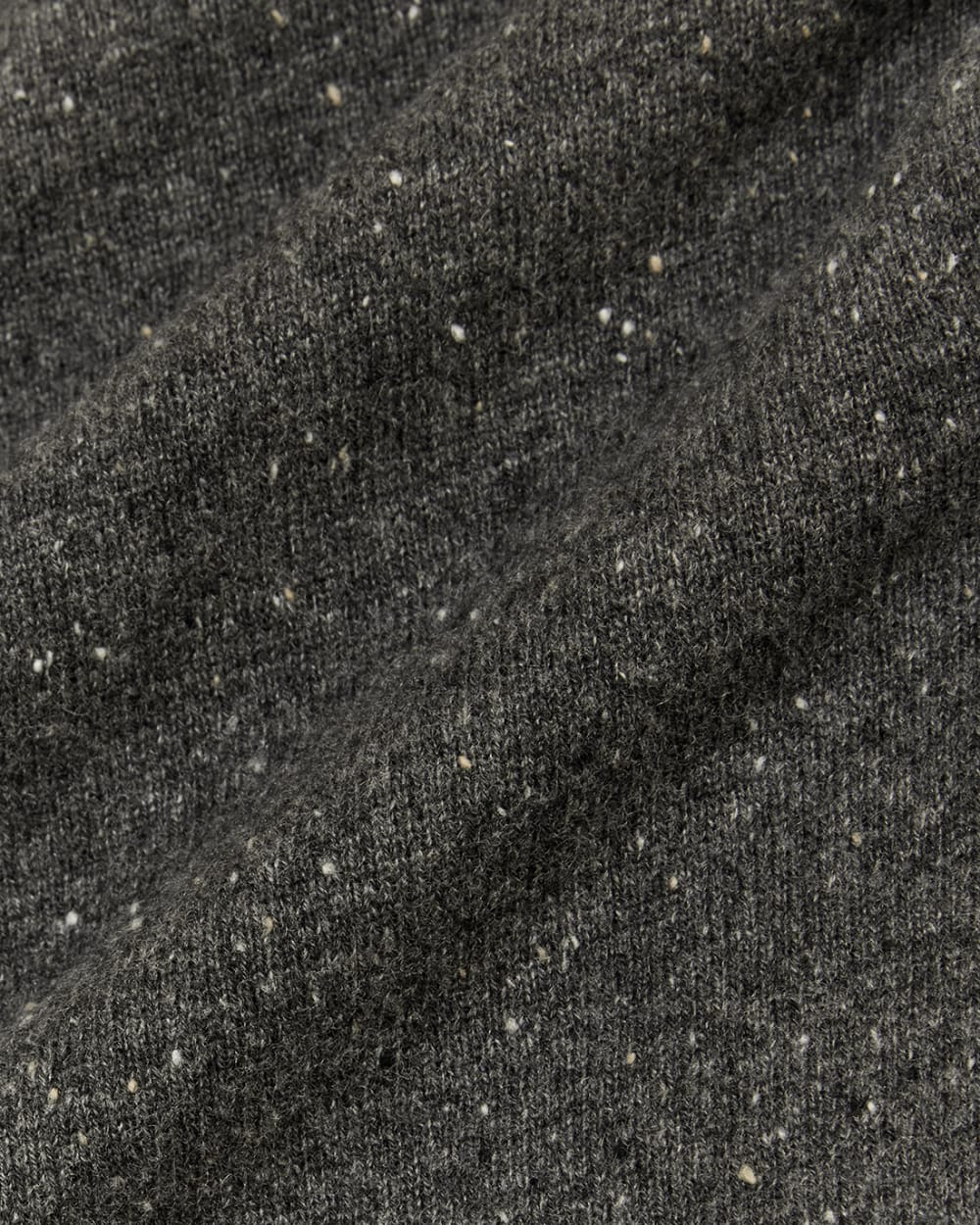 The Cashmere V-Neck Sweater | Grey Donegal