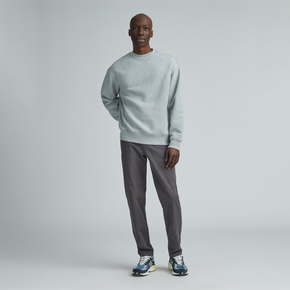 The ReTrack Crewneck Sweatshirt |  Heathered Grey
