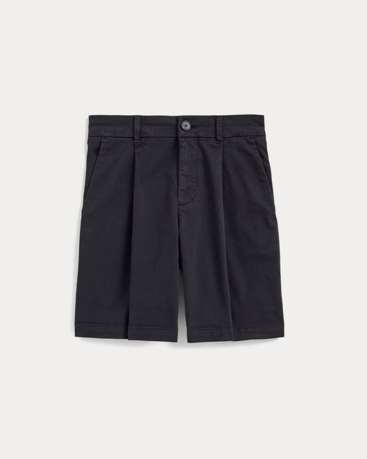 The Pleated Chino Short | Black