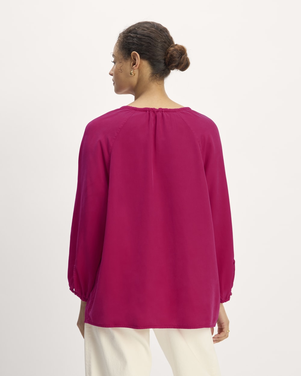 The Gathered Shirt in Butterlite | Red Currant