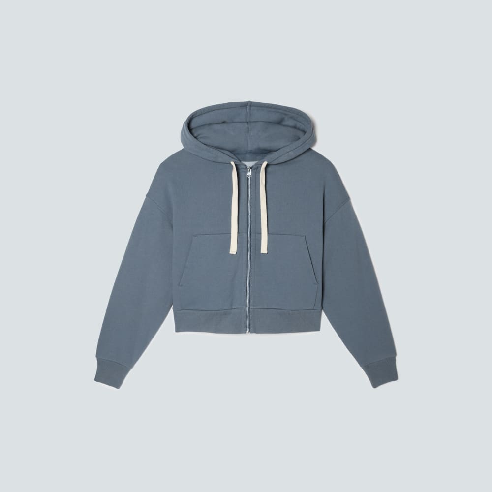 The Track Organic Cotton Hoodie | Faded Blue